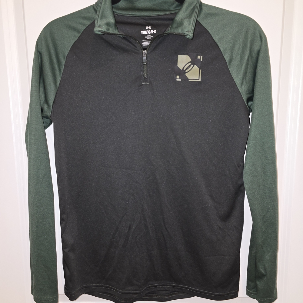Under Armour Black and Green Long Sleeve Shirt